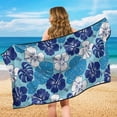 thumbnail image 4 of Uorisanigo Seat Covers for Cars Front Seats Only Auto Accessories Protectors Decor Wear-Resistant Blue Hibiscus Flower Car Seat Towel Cover Universal Fit for Auto Truck Van SUV, 4 of 8