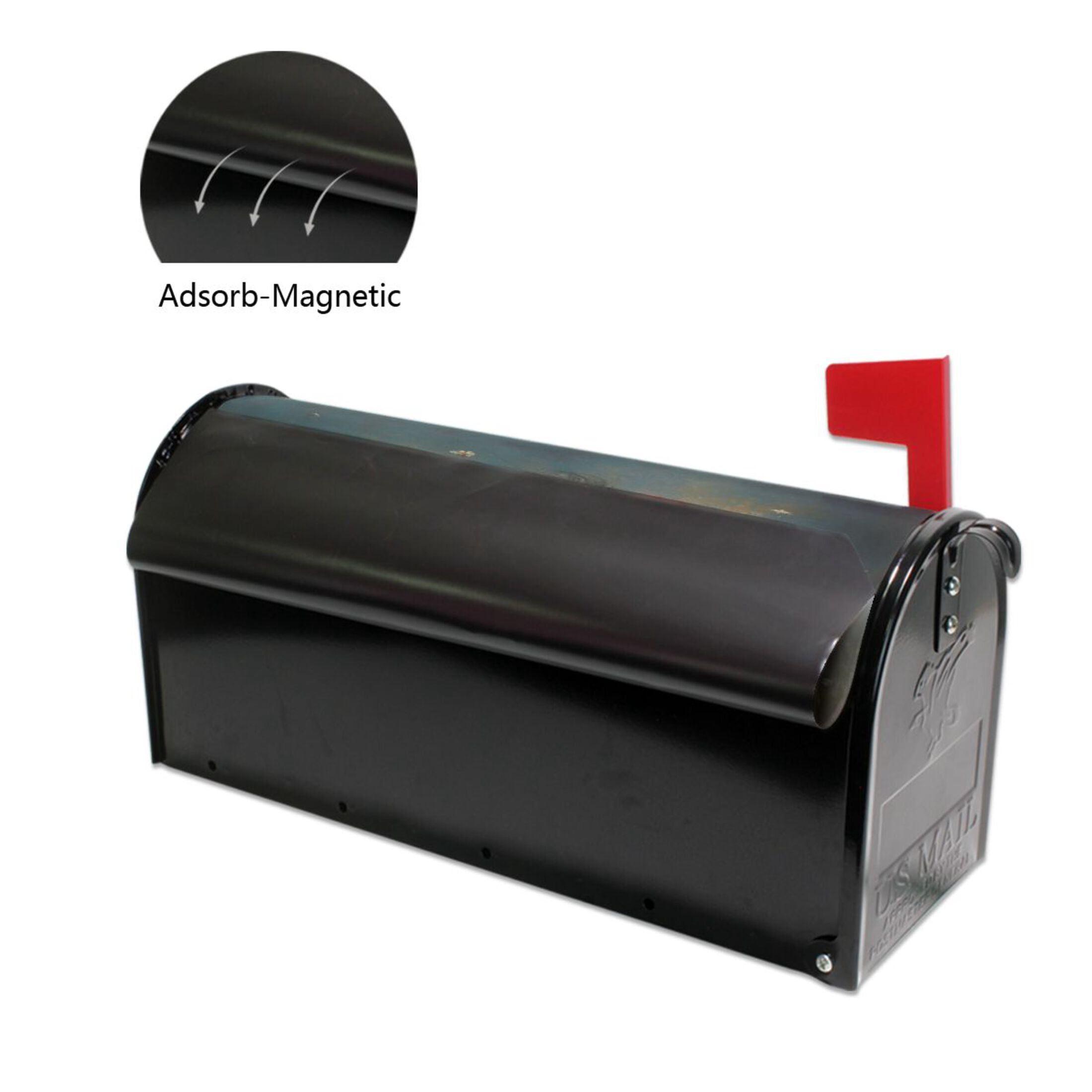 WOBOGO Beautiful Lass Mailbox Cover Magnetic for Garden Yard Home Decor Standard Size 25.4×20.78in