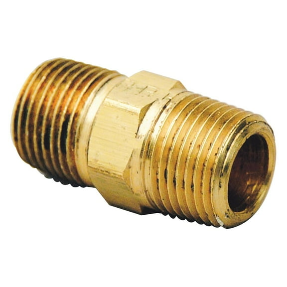 Thrifco Plumbing 9320124 3/4 Inch MIP Brass Hex Nipple