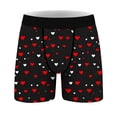 thumbnail image 1 of Valentine's Day Men's Novel Digital Printing Breathable Close Fitting Comfortable Boxers, 1 of 9