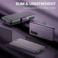 thumbnail image 3 of Compatible with Samsung Galaxy Z Fold 7 Wallet Case, PU Leather Flip Case with Card Holders RFID Blocking Stand [Shockproof TPU Inner Shell] Phone Cover for Samsung Galaxy Z Fold 7, Purple, 3 of 11