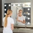 thumbnail image 7 of Hasipu 32" x 24" LED Lighted Makeup Mirror with 14 Dimmable LEDs White Vanity Mirror with 10X Magnification for Bathroom & Dressing Table, 7 of 7