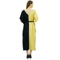 thumbnail image 3 of Bimba Womens Long Rayon 2 Colours Kaftan With Belt Designer Beach Cover Up Caftan Maxi Dress, 3 of 8