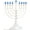 White, variant on Aviv Judaica Traditional Hanukkah LED Electric Menorah Powered by Battery or USB Chanukiah - 4' Micro USB Cable Included Electronic Chanukah Candles Minorah Lighted Hanukah Decorations (Matte Silver)