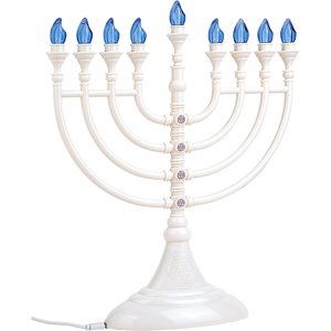 Aviv Judaica LED Electric Menorah with USB Charging