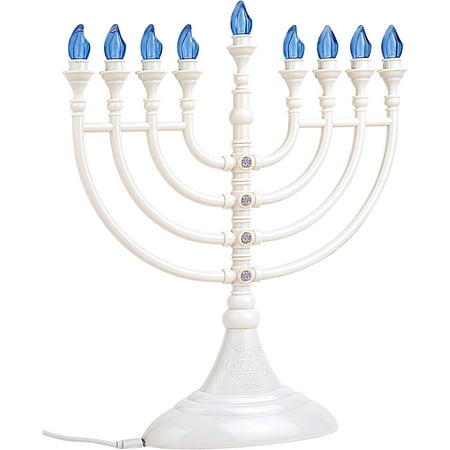 Aviv Judaica LED Electric Menorah with USB Charging