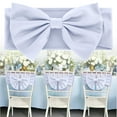 thumbnail image 2 of 1 Chair Cover Wedding Chair Decor Tulle Chair With Bow & Flower For Reception Banquet Backrest Decoration Elegant Aisle Seating Decorations, 2 of 9