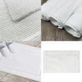 thumbnail image 7 of Floor Towels 32 Thread Cotton Banded Rug,Jacquard Thickened Soft Bath Mats,19.7*31.5Inches,Highly Absorbent Shower Bathroom Floor Mat,for Home Hotel Spa,White 1/2/3PCS, 7 of 7