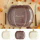 thumbnail image 1 of Juego de platos de papel de calabaza de Halloween | Lámina de oro desechable estampada en caliente | Pack de 10 | Cartón blanco resistente | 7 pulgadas | Café, beige, blanco | Decoración de la mesa, 1 of 6
