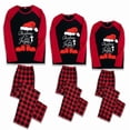 thumbnail image 2 of LuLiaMenton Christmas Pajamas, Santa Hat Print, Red Plaid Matching PJs, Plus Sizes, Men M, 2 of 6