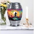 thumbnail image 4 of Dynamic Soccer Artwork - Urn Adult Human Ashes - Urns For Human Ashes Large - 10 Inch - Large - Ash Urns For Humans - Large Decorative Urn - Cremation Urns For Men - Ashes Urns Human Remains, 4 of 5