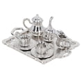 thumbnail image 1 of Mini Ensemble de Thé en Métal 1/12 Échelle Simulation Kit de Plateau de Tasse de Thé Miniature Réaliste pour Maison de Poupée, 1 of 5