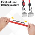 thumbnail image 4 of 39" Adjustable Bungee Cords with Hook, 2Pcs Heavy Duty Outdoor Elastic Bungee Strap for Securing Luggage Moving Cargo, Red, 4 of 6