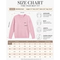 thumbnail image 7 of QUALFORT Women’s Cable Knit Sweater, Crew Neck Lightweight Long Sleeve Pullover, Pink, Size XXL, 7 of 7