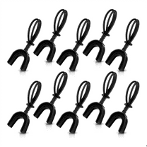 New Arrivals 10 Pcs Strapped Mouth Guard Sports Mouthguard with Strap for Adult