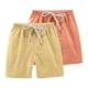 thumbnail image 1 of Odeerbi 2-13 Años Para Niños Niñas 2 Pcs Summer Cotton Linen Shorts Entrenamiento de Deportes Deportivos Atletismo Shorts Sólidos de Color Sólido, 1 of 8