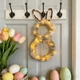 thumbnail image 6 of YingYouFu Easter Bunny Ear Wreath, Illuminated Decorative Vine Wreath, LED Lighted Rabbit Ear Shape, Indoor Outdoor Festive Home Decor, Spring Party Decoration, 6 of 6