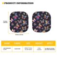 thumbnail image 5 of Bulopur Colorful Butterfly Car Sun Shade Windshield Block UV Rays Sun Protector for Car Windshield Universal Size Automotive Interior Sun Protection for Most SUVs Vans Trucks, 2 Pcs, 5 of 6