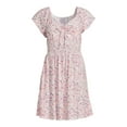thumbnail image 3 of No Boundaries Juniors' Smocked Waist Dress, 3 of 5