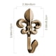 thumbnail image 3 of Ganchos de cortina de pared de 2 piezas, hechos de artesanía de grabado de metal de estilo vintage, perchas decorativas, para sala de estar, baño, armario, ganchos para abrigos Adepaton 2034774-2, 3 of 9