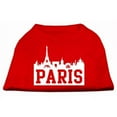 thumbnail image 1 of Paris Skyline Screen Print Shirt Red Lg (14), 1 of 1