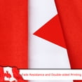 thumbnail image 3 of Canada Canadian Flag, 400D Heavy Duty Polyester, Double-Sided Printing, Quadruple Stitched Fly Hem, Fade Resistant, 2 Brass Grommets, National Flag of Canada for Home Outdoor, 3 of 9