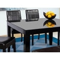 thumbnail image 2 of Comedor Angy Tagore MOBILKRAFT 4 Sillas y Banca Madera Cubierta de Cristal Estilo Clasico Negro, 2 of 3