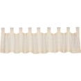thumbnail image 3 of Farmhouse Valance Willow Creme Tab Top Sheer Embroidered Window Curtain TCC Brands, 3 of 4