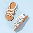 thumbnail image 7 of newwalpole Girls' Toddler Butterfly Sandals Comfy Hook-and-Loop Summer Shoes for Kids White for Size 8.5, 7 of 7