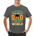 thumbnail image 1 of Camiseta feliz del Día del Padre camisetas personalizadas camisetas negras para hombres, 1 of 6