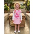 thumbnail image 5 of Miaouyo Toddler Girl Sleeveless Dress Bowknot Letter Embroidery Crew Neck Dress, 5 of 9