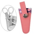 thumbnail image 6 of QccHieUs Craft Scissor Case Compact 8x3cm Scissors Pouch Protector Stylish Scissors Cover Pink, 6 of 9