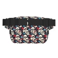 thumbnail image 3 of Balery rock record Skull artist Mochila Cinturón para Mujeres y Hombres, Bolsa de Cintura Impermeable de Doble Capa con Correa, 3 of 9