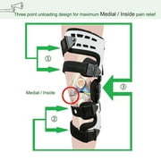Orthomen OA Unloader Knee Brace Support for Arthritis Pain, Osteoarthritis, Knee Degeneration (Left)