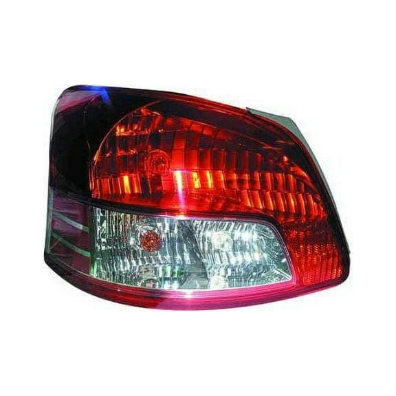 Left Driver Side Tail Light Assembly - Compatible with 2007 - 2011 Toyota Yaris 2008 2009 2010