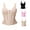 Beige, variant on Front Zipper Tummy Control Waist Trainer Corset Tank Top, Women Adjustable Strap Body Shaper Compression Shapewear(black XS)