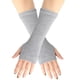 thumbnail image 2 of Guantes sin dedos de brazo de punto de invierno invierno cálido mujeres guantes sólidos suaves oso de fresa Hogar, 2 of 6