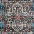 thumbnail image 6 of SAFAVIEH Vintage Persian Forrester Floral Bordered Polyester Area Rug, Blue/Ivory, 4' x 6', 6 of 7