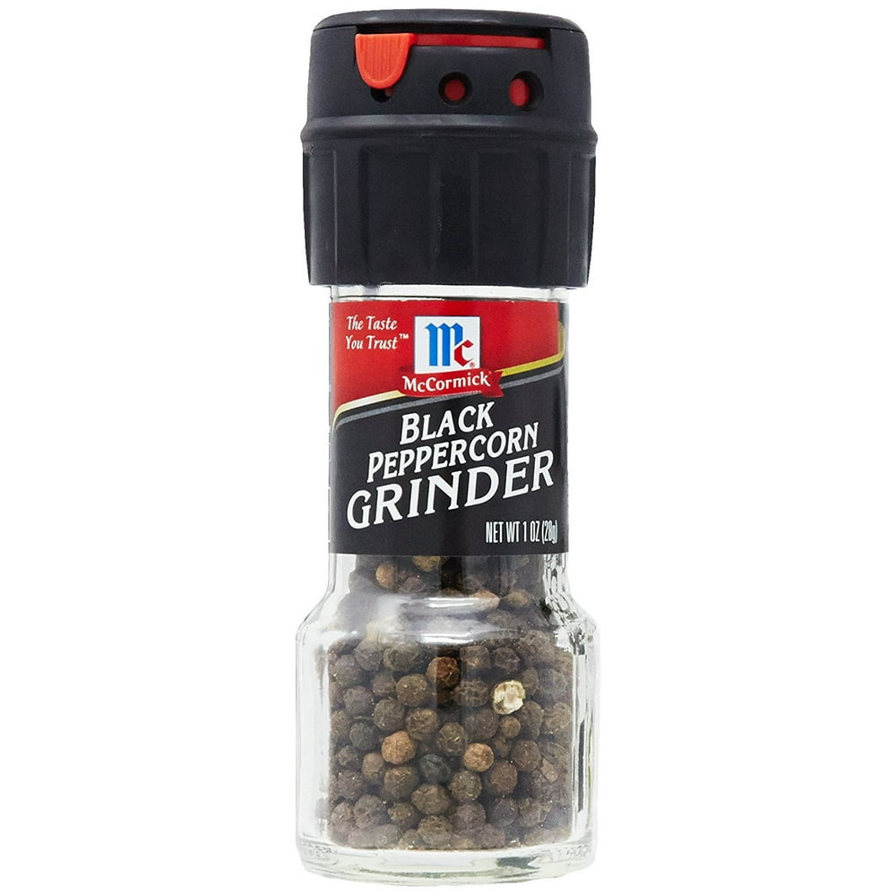 McCormick Black Peppercorn Grinder, 1 OZ (Pack of 2)