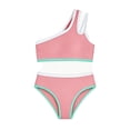 thumbnail image 4 of YEPGAR Girls Bikini Set 2 Piece Swimming Dress High Waisted Padded Bathing Suit Comfortable Girls' Swimwear for 7-16 Years (Pink, 11-12 Years), 4 of 4