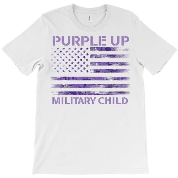 Purple Up Military Strong Child Kids Support Appreciation, - Breathable Material G18323 Unisex T-Shirt, Up to Size 5XL