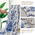 thumbnail image 3 of Chair Cover 2 Pack Removable Dining Chair Protectors Washable Chair Slipcovers Seat for Home Wedding Decor Blue and White Porcelain-style, 3 of 6