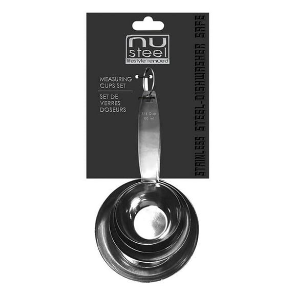NuSteel  Stainless Steel Measuring Cup - Set of 4