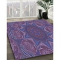 thumbnail image 2 of Ahgly Company Indoor Round Patterned Purple Jam Purple Area Rugs, 8' Round, 2 of 6