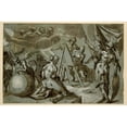 thumbnail image 3 of Johann Melchior Bocksberger the younger 24x17 Black Modern Framed Museum Art Print Titled - Apelle Paints Venus, 3 of 5
