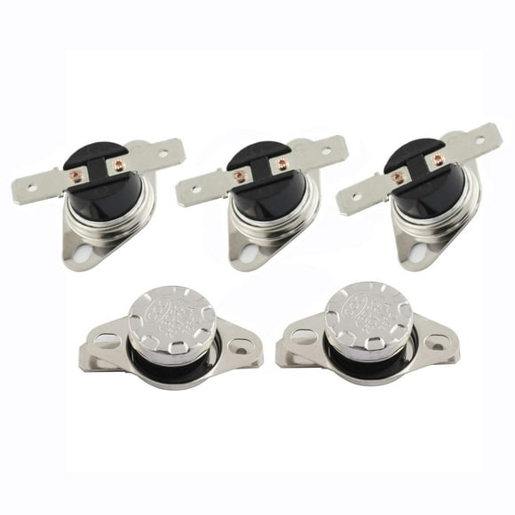 Ruiling 5-Pack Ksd301 75 Degrees Centigrade Thermostat Thermal Control Switch 250V 10A Normally Closed Nc Thermostat Temperature Switch