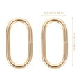 thumbnail image 2 of unbranded 10Ud Argollas De Metal Dorado Para Correa De Bolsa Con Liso Y Acabado Moderno, 2 of 5