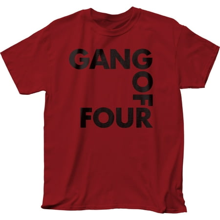 Gang Of Four English Post Punk Band Music Group Logo Adult T-Shirt (Best Post Punk Bands)
