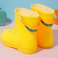 thumbnail image 4 of Tkrady Kids Cute Rubber Rain Boots Spring Summer New Comfortable Non Slip Durable Toddler Water Shoes, Sizes 2-11 Years, 4 of 7