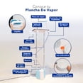 thumbnail image 4 of RCA Plancha de Vapor con Burro RC-932 Azul | steam | vertical | Eléctrica | hogar | ropa | 120V, 4 of 5
